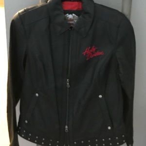 Harley Davidson city jacket. Studded and embroidered. Light jacket.